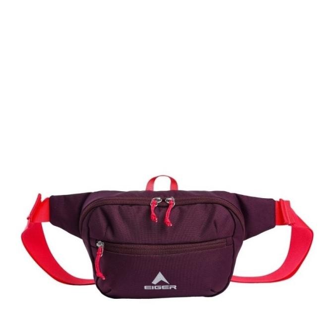 Tas Selempang Eiger Spacious 910008821 Maroon Waist Bag Ws Wanita Unsiex Original Tokonilam88
