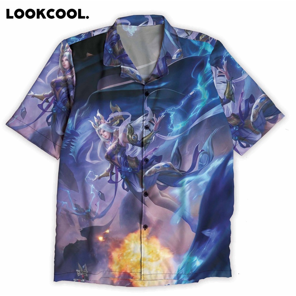 Kemeja SELENA THUNDERFLASH MOBILE LEGENDS Style Fashion Print | P199