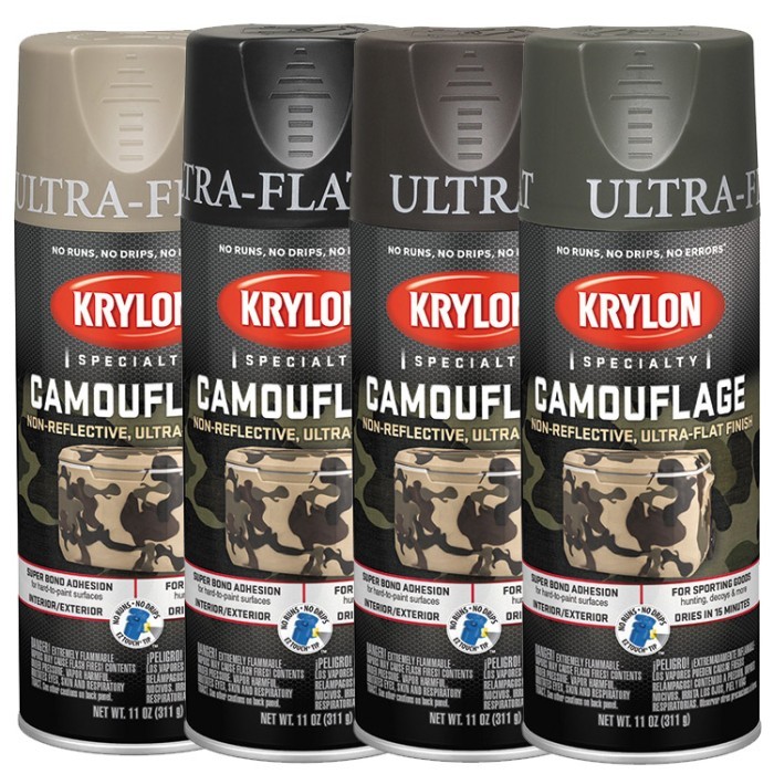 Krylon Spraypaint Camouflage Cat Semprot Army Look Loreng New
