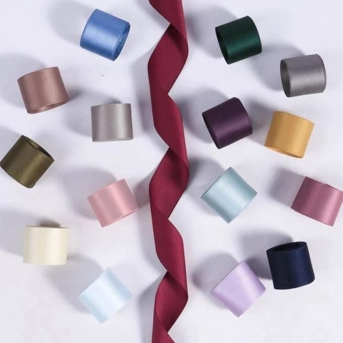 ((((()paling dicari] Pita Hampers 4CM Pita Satin Premium Pita Import Pita Natal