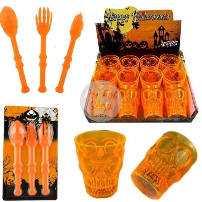 

>>>>>] Alat Makan Halloween Dekorasi Pesta Souvenir Party Sendok Garpu Kue Cake Gelas Pumpkin Mainan Spoon Fork Dinner Bagus Kualitas Terbaik