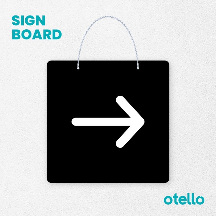 

Signage Panah Kanan Signage Board Acrylic Papan Gantung Akrilik
