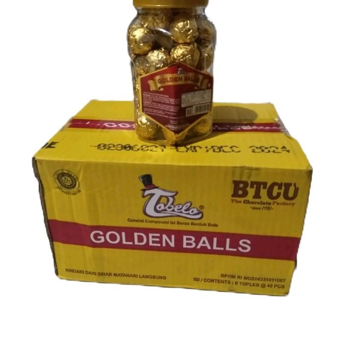 

Viral Coklat Tobelo Golden Balls 1 Dus Isi 6 Toples Chocolate Snack Food Bola Packing Aman