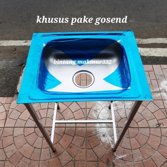 kitchen sink portable/tempat cuci piring kaki/sink/75x40x50