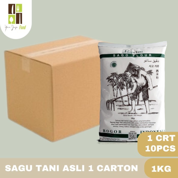 

BARANG TERLARIS Tepung Sagu Tani ASLI/Sagu Flour 1Kg/500G 1Carton