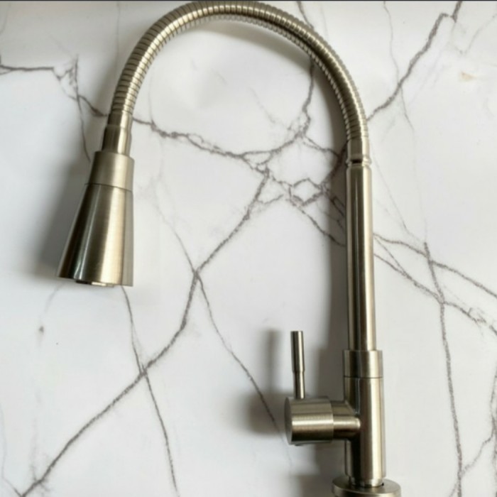 Kran Sink Stainless Meja Model Terompet/kran cuci piring model toto