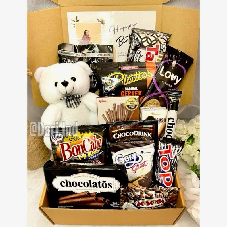 

nl-8 SNACK BOX Kado Ulang Tahun / Hampers Snack Murah / Buket Snack / Buket Jajan / Kado Ulang Tahun / Hadiah Ulang Tahun / Hadiah Valentine / Kado Valentine / Kado Anniversary / Hadiah Anniversary / Hadiah Birthday / HAMPERS CEWEK / Kado Natal Murah