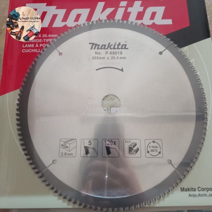BISA GRAB mata pisau potong aluminium MAKITA 10"X120T / Makita T.C.T SAW BLADE