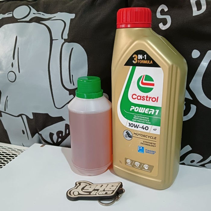 PAKET OLI MESIN VESPA SPRINT / PRIMAVERA / LX / S / GTS 3V IGET 1300ML