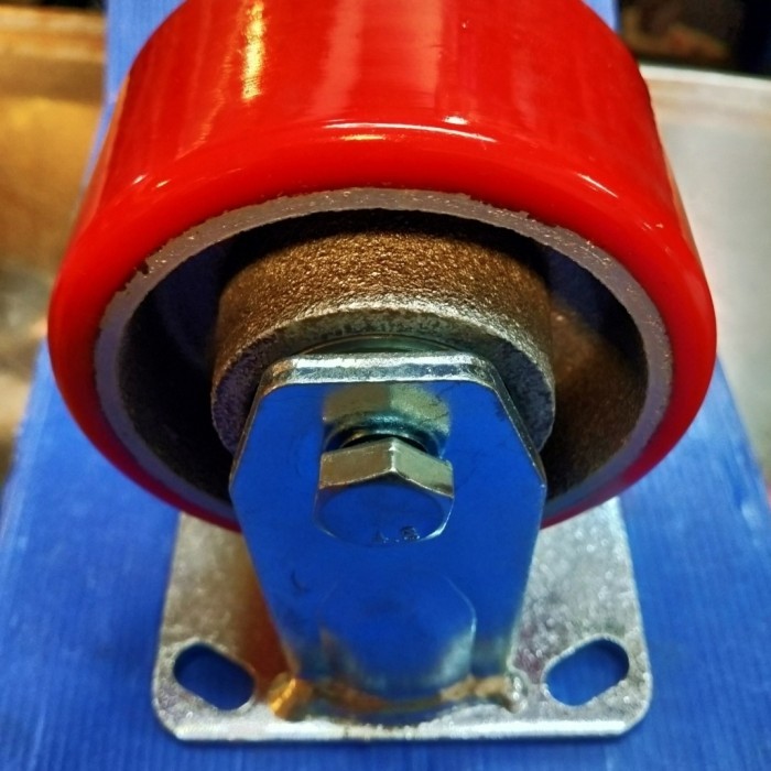 Roda Troli 6 inch - 8 inch RHJ-TW.iron caster untuk beban berat bahan PU.