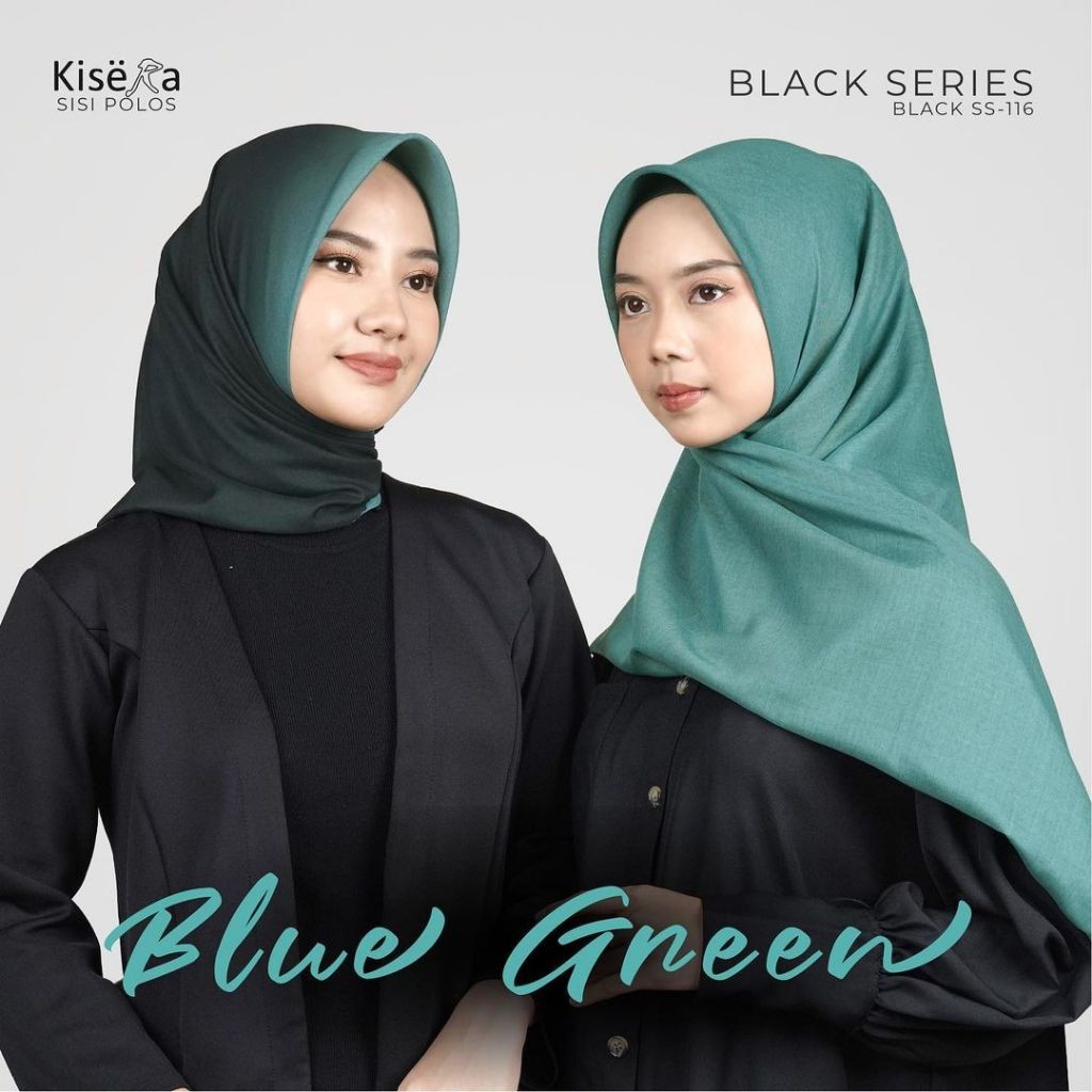 Black & Blue Green (012, 028, 114, 116, 013, 016, 029, 110, 111, 115) | Kerudung Hijab 4 Warna 1 Mot