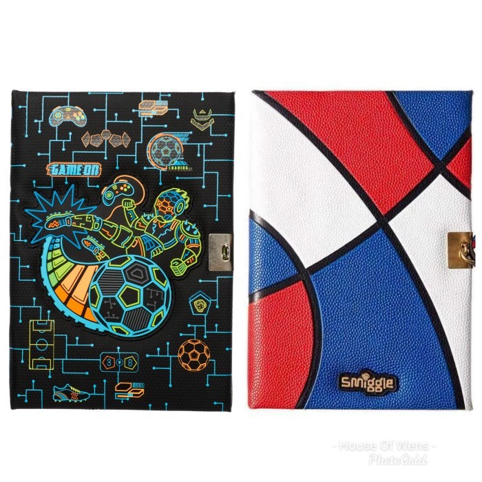 SMIGGLE LOCKABLE DIARY BOOK - DIARY KUNCI SMIGGLE