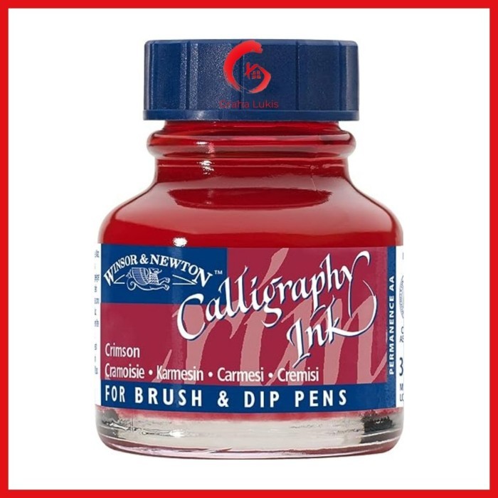 

TERBARU Winsor & Newton Calligraphy Ink Crimson