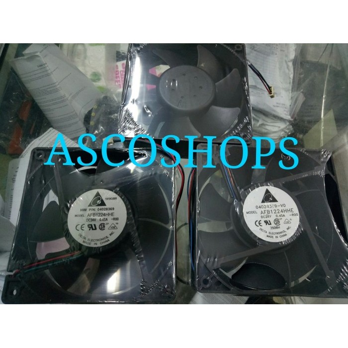 NEW Kipas fan panel delta 12 x 12cm 24v dc ball bearing 12 cm taiwan 24 v