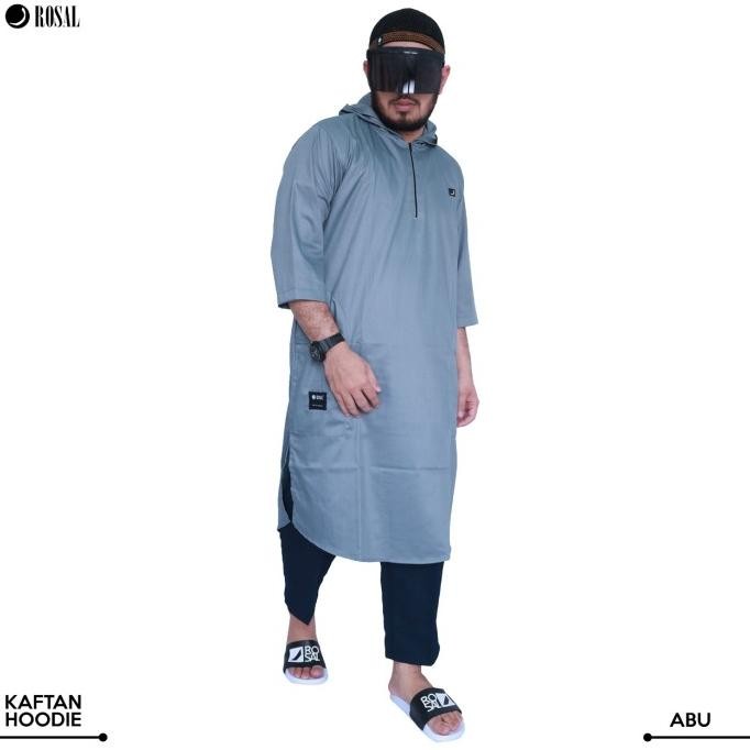 JUBAH GAMIS HOODIE PRIA JUBAH HOODIE JUMBO KAFTAN HOODIE ROSAL Terlaris