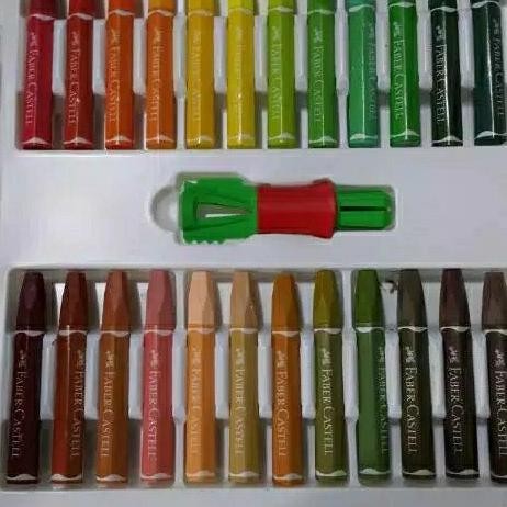 

CRAYON 48 WARNA FABER CASTELL / HEXAGONAL OIL PASTEL FABER CASTELL 48