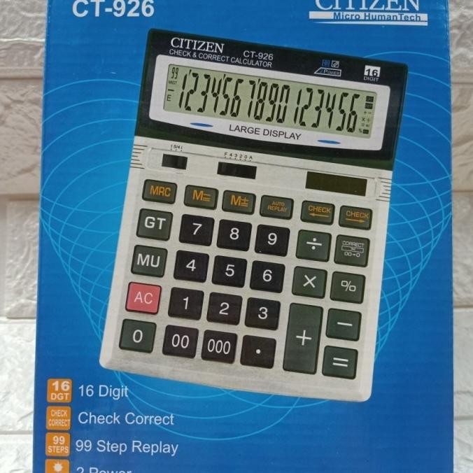 

SBA-Kalkulator CT 926 16 Digit / Calculator / Alat Hitung LT