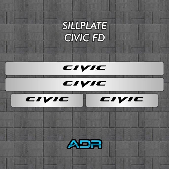 // Sillplate Honda Civic Fd1 Fd2 Fd2R Mugen Type R