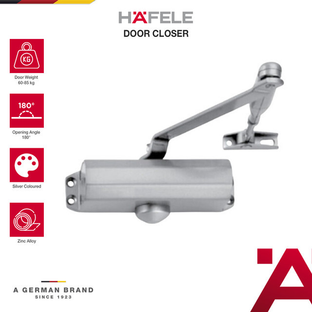 Hafele Door Closer w/o Hold Open Arm - Penahan Buka Tutup Pintu