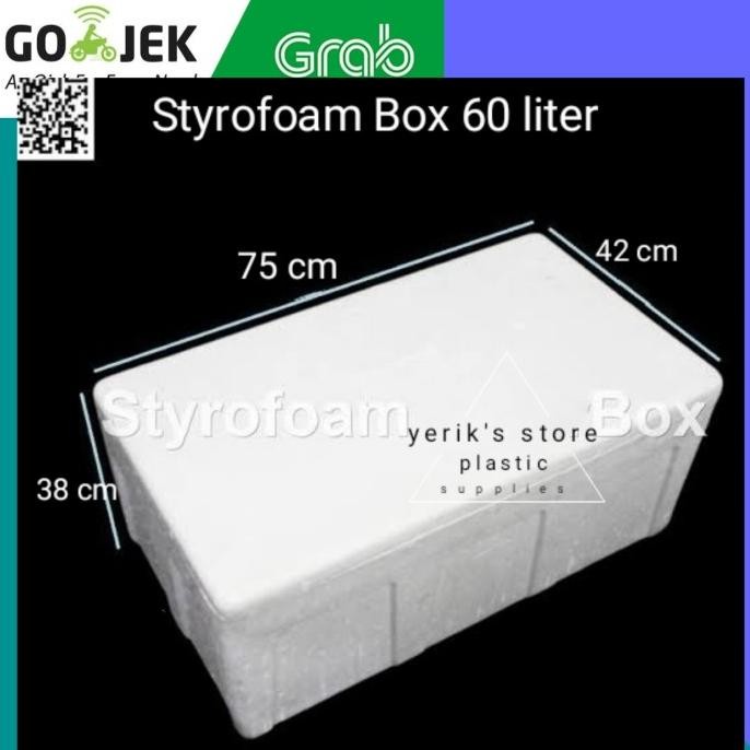 *#*#*#] Styrofoam Box 60 L / Kotak Sterofoam/ Box Ikan (GOJEK/GRAB ONLY)
