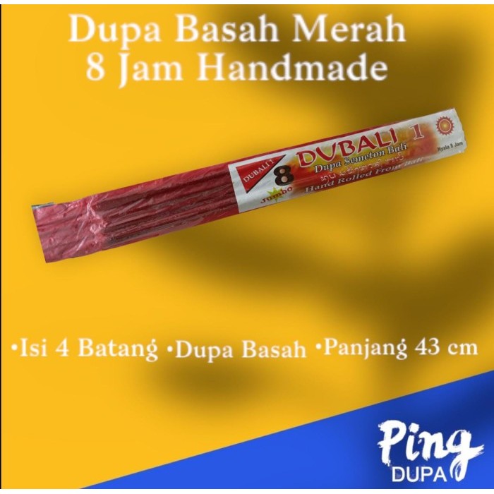 ((((()paling dicari] Dupa Hio Dubali Merah 8 jam Handmade dari Bali