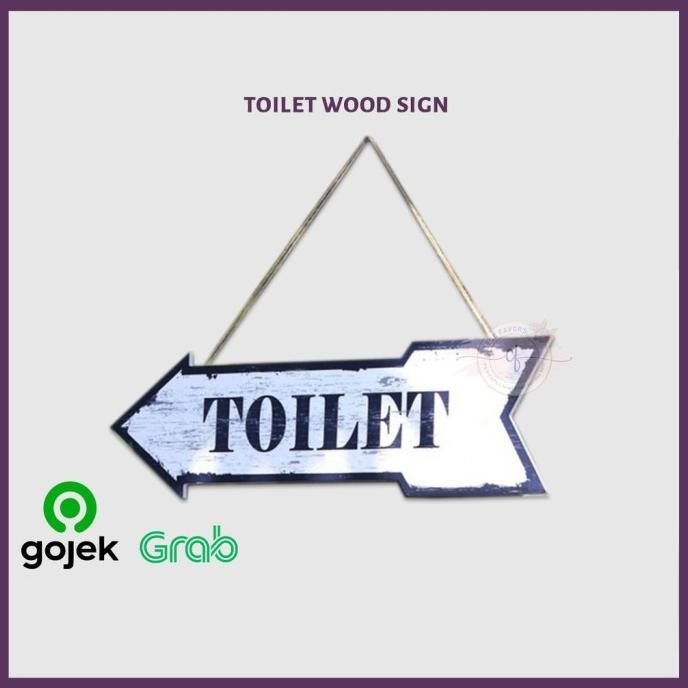 

Silahkan Order] Sign Board Papan Nama Kayu Tanda Toilet