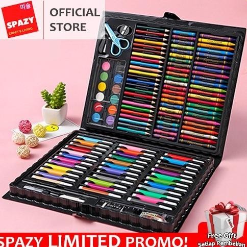 

150 PCS PENSIL WARNA ALAT TULIS SET CRAYON COLOURING SET 150PCS ART