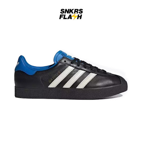 ADIDAS Gazelle 85 Atmos Core Black Blue Bird Sepatu Sneakers Pria - IG1729 - Size 46