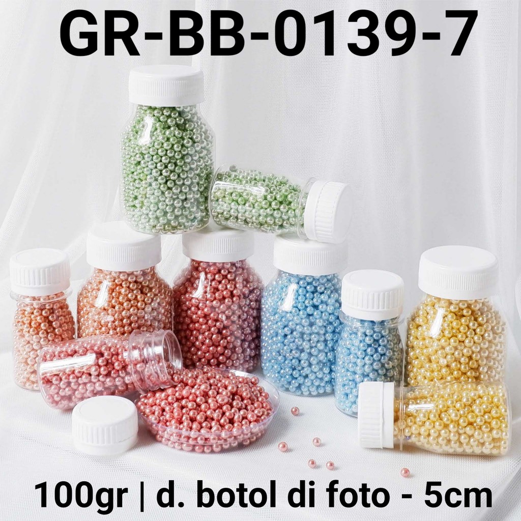 

GR-BB-0139-7 Sprinkles sprinkle sprinkel 100 gram mutiara metalik (SPRINKLES)