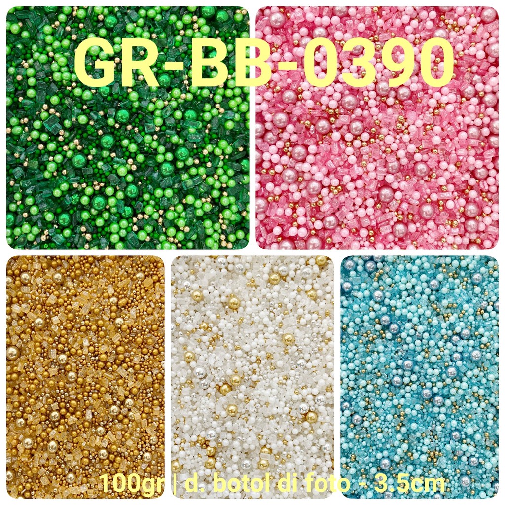

GR-BB-0390 Sprinkle springkel sprinkel 100gr mutiara rock sugar batu (sprinkles)