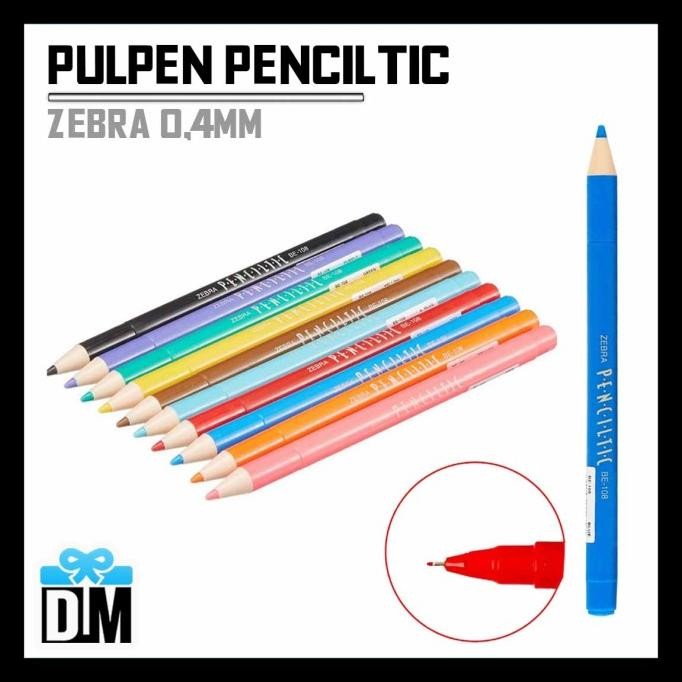 

Ready...Ready...Ready...] Spidol Bolpen Zebra Permanent Casing Berbentuk Pensil Pencilitic Zebra