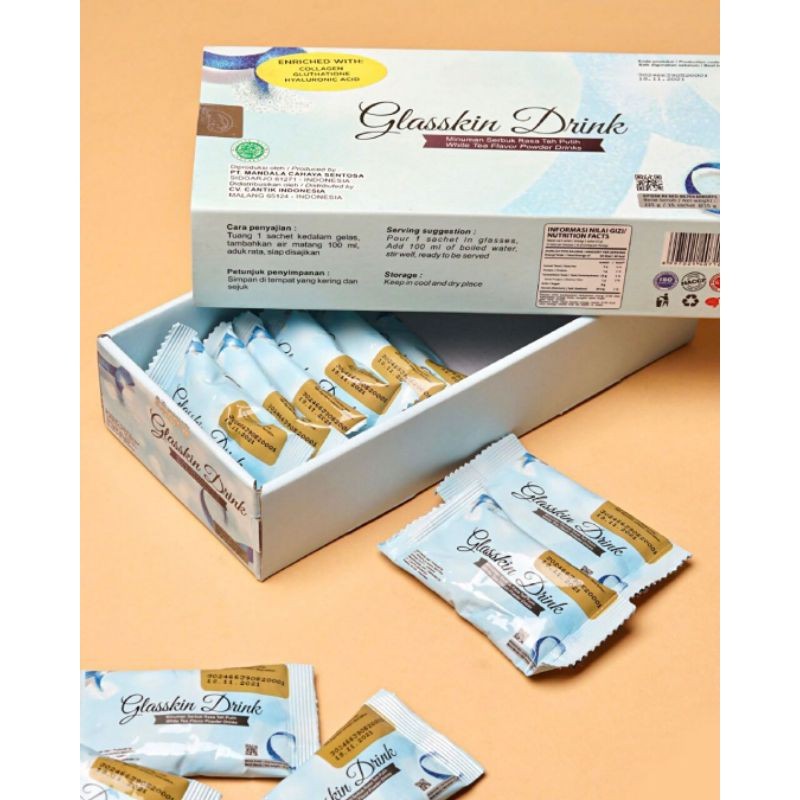 Diskon Spesial  Ms Glow Glasskin Drink / Glasskin Drink Ms Glow Minuman Collagen