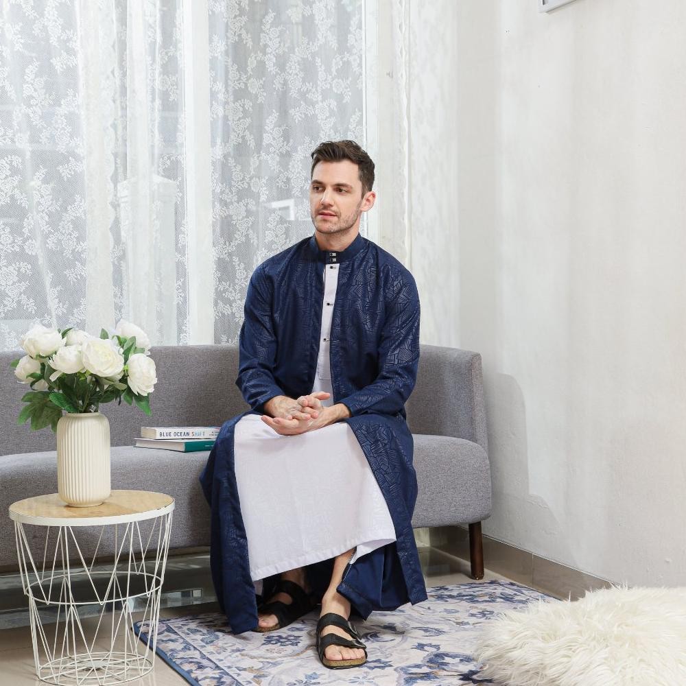 Promo Lebaran Gamis Jubah Premium Pria Lengan Panjang Terbaru Gamis Arab Mewah Al-Azhar Bisa Cod