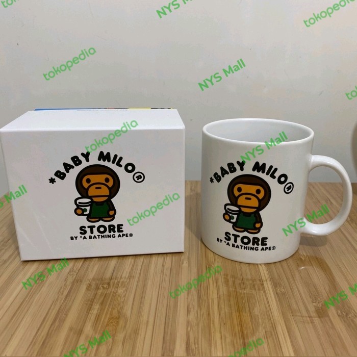 BISA E-FAKTUR Starbucks x Baby Milo A Bathing Ape mug keramik 414ml/14oz ORIGINAL