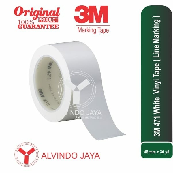 

3M Vinyl tape 471 white . 2in x 33m