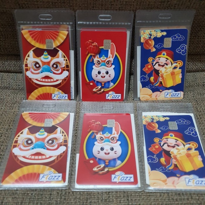 Kartu Flazz Imlek Chinese New Year CNY 2023 Kelinci Barongsai Gen2
