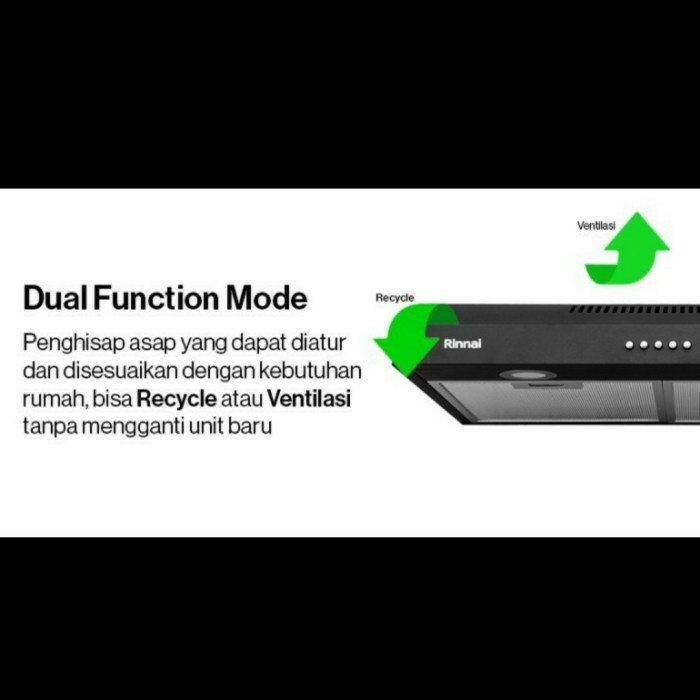 PROMO Cooker Hood Penghisap Asap Rinnai 90 cm RH-229B