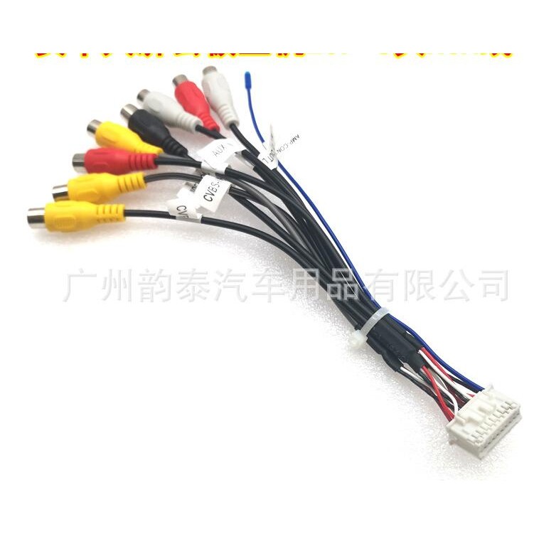HPS Car Head Unit Stereo Wire Harness Kits Compatible For XY AUTO Android Solution Interface RCA USB