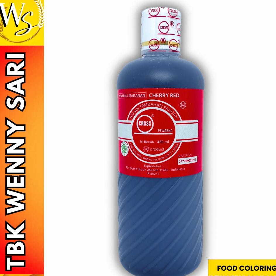 

Pewarna Cherry Red Cro Food Colng Oil Baed 450 Ml