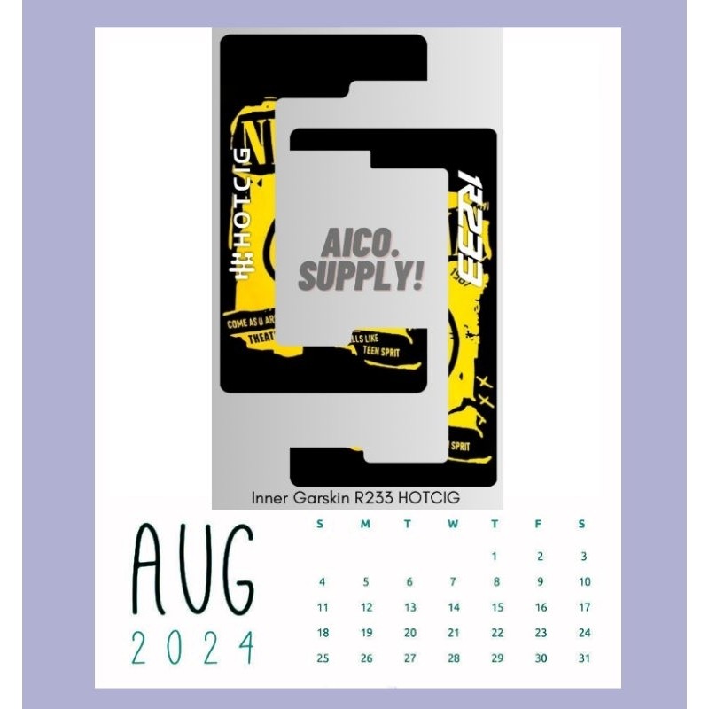 

Terlaris Inner Kalender 233 Garskin Stiker Custom Case Laminasi Tebal COD