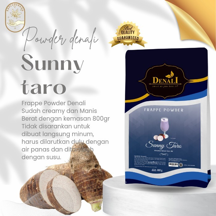 

Denali powder Sunny taro 800gr bubuk minuman taro 800 gram