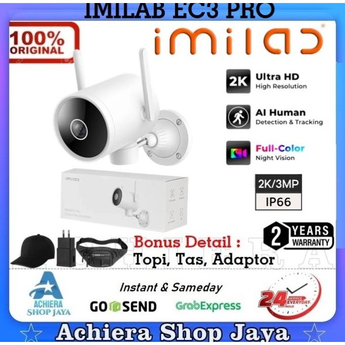 IMILAB EC3 PRO Home Smart Camera CCTV IP WiFi 2K Outdoor IP66 Kamera