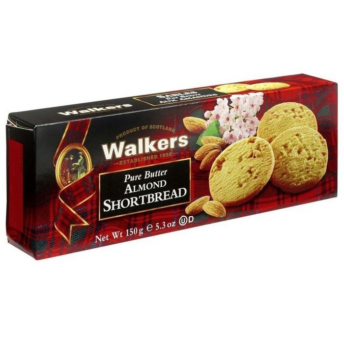 

Walkers Pure Butter Almond Shortbread Biskuit Kue Short Bread Import Berkualitas