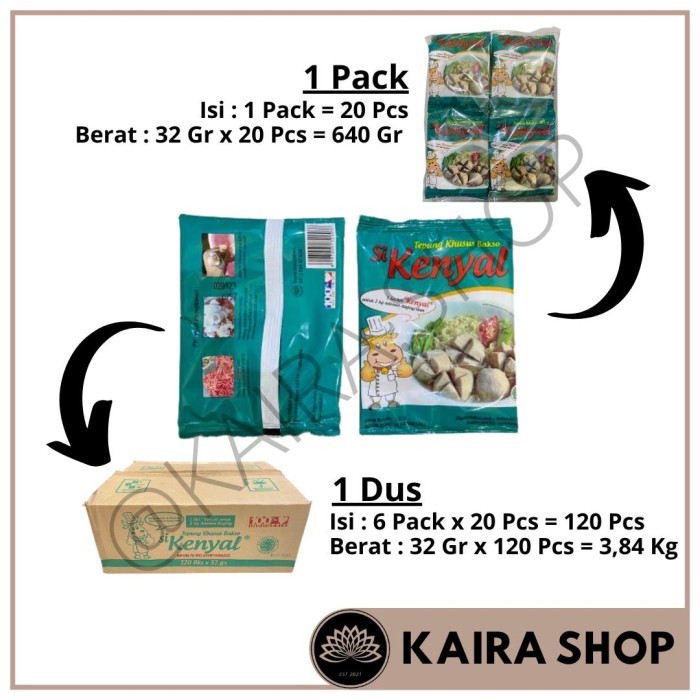 

TEPUNG BAKSO SI KENYAL 32GR 1 DUS