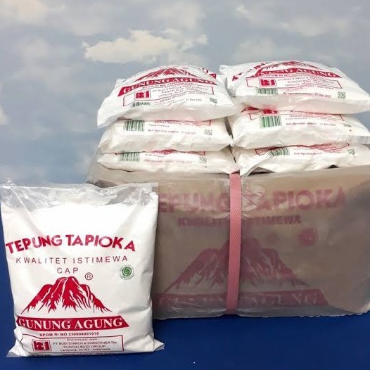

TEPUNG TAPIOKA CAP GUNUNG AGUNG 500GR 1 DUS ISI 20 PACK