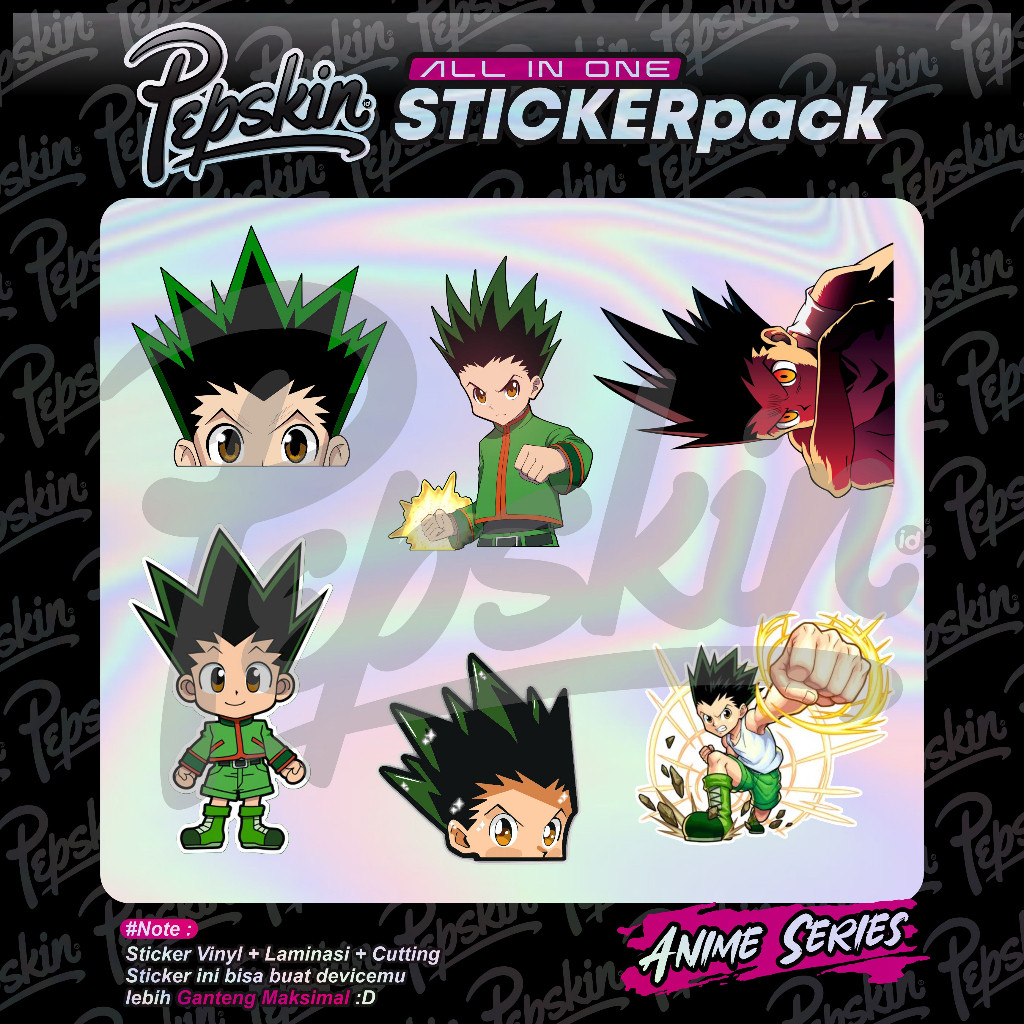 

Terlaris Pack Hologram Hxh Garskin Stiker Custom Case Laminasi Tebal COD