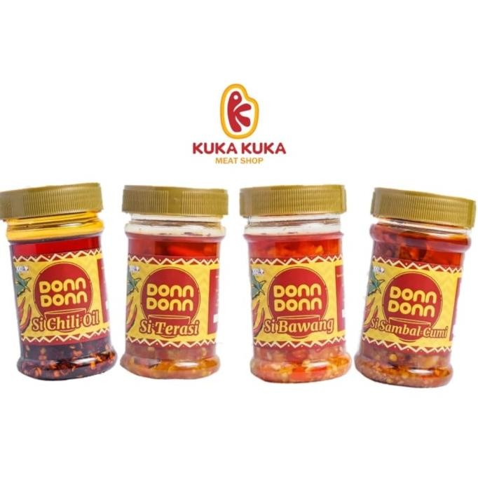 

DONN DONN - SAMBEL CHILI OIL / SAMBAL BAWANG / CUMI / TERASI 100ML ORIGINAL