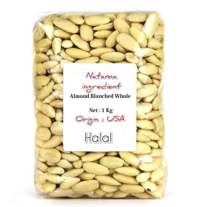 

ALMOND BLANCHED WHOLE - 1 KG./ ALMOND KUPAS MENTAH Berkualitas