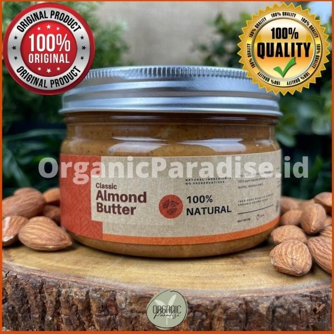

Selai Kacang Almond Gluten Free Vegan / Almond Butter Premium 300 gr Berkualitas