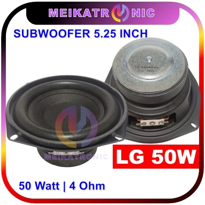 Speaker Subwoofer 5.25 Inch LG 50W 4 Ohm Boombox Bass 132mm